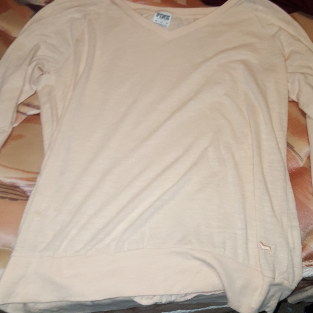 A pink shirt